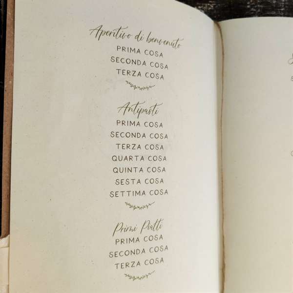 menù carta piantabile nozze ecologiche ecofattoart